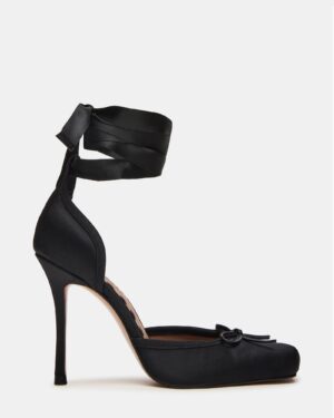 LARINA BLACK SATIN