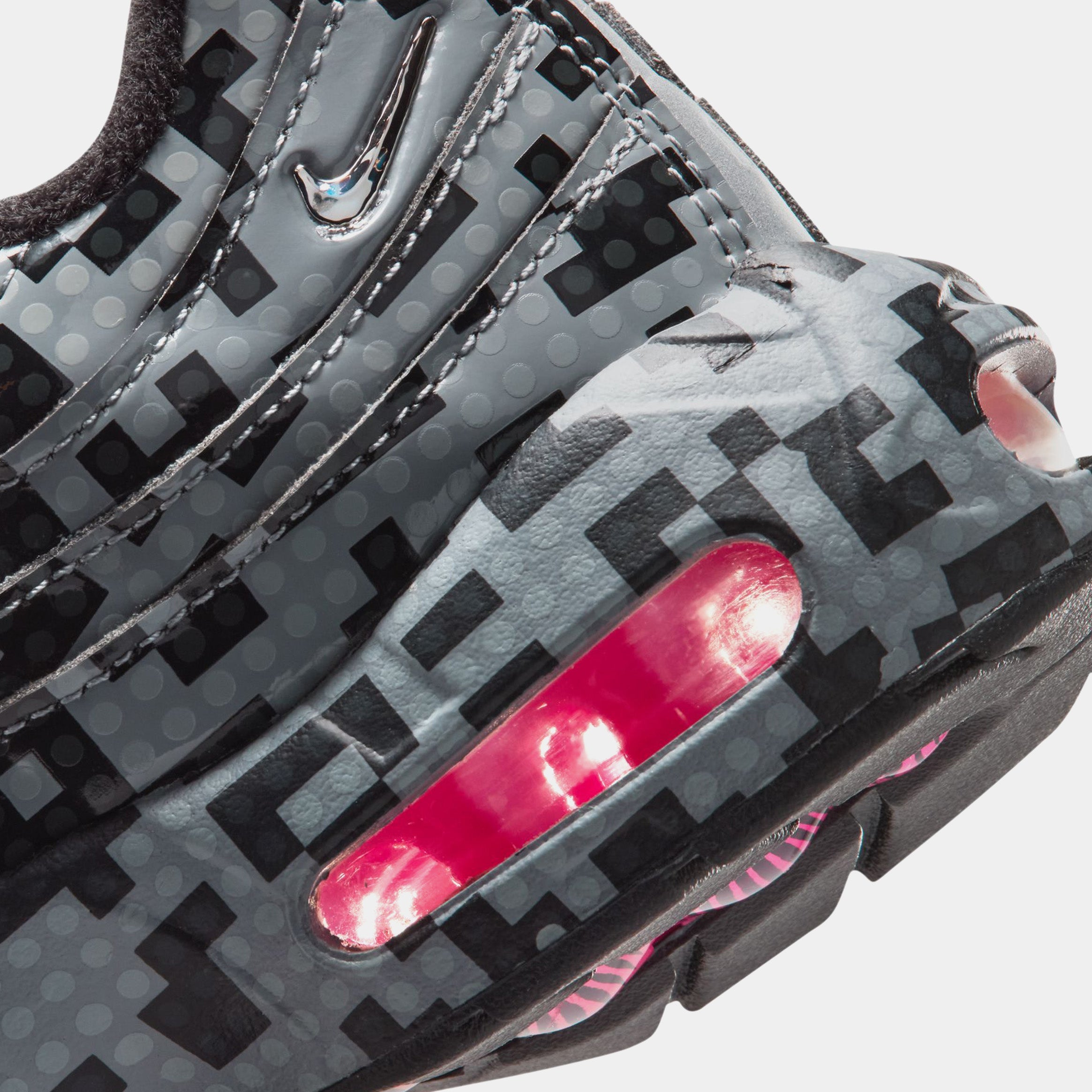 LEGO x Air Max 95 Brick Pixel Preschool Lifestyle Shoes (Smoke Grey/Metallic Silver/Black/University Gold/Volt/Hyper Pink) Free Shipping - Image 6