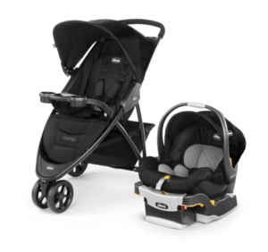 Chicco Viaro Quick-Fold Stroller Travel System With KeyFit 30, 2025, Black