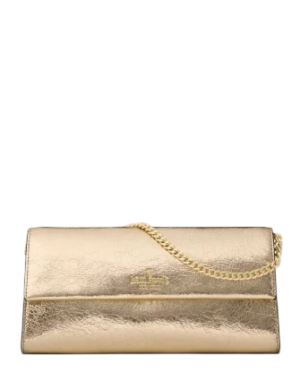 Kate Spade New York Scarlett Metallic Wallet On Chain