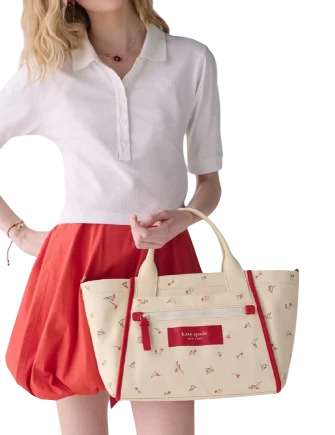 Kate Spade New York Dash Vibrant Buds Canvas Tote Bag - Image 2