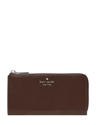 Kate Spade New York Shiny Leather Large Slim L-zip Wallet