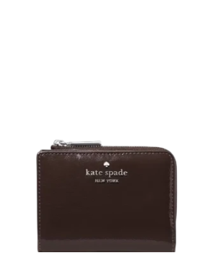 Kate Spade New York Shiny Leather Small L-zip Wallet