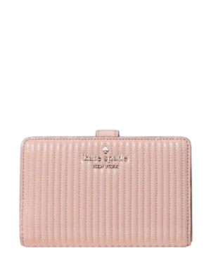 Kate Spade New York Shiny Quilted Medium Bifold Wallet