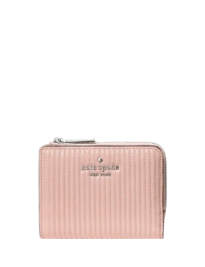 Kate Spade New York Shiny Quilted Small L-zip Wallet