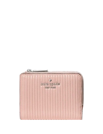 Kate Spade New York Shiny Quilted Small L-zip Wallet
