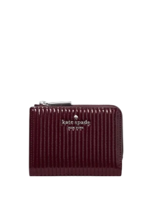 Kate Spade New York Shiny Quilted Small L-zip Wallet