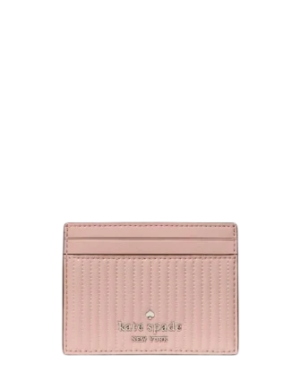 Kate Spade New York Shiny Quilted Small Slim Card Holder
