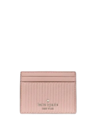 Kate Spade New York Shiny Quilted Small Slim Card Holder