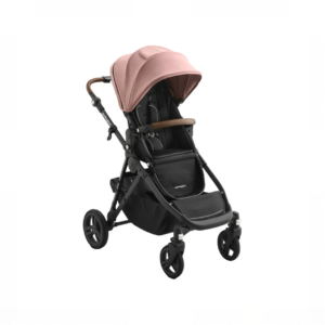 Mockingbird Single 3.0 Stroller, 2025, Charcoal with Penny Leather, Rose