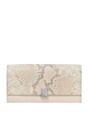 Kate Spade New York Deco Snake Embossed Large Flap Wallet