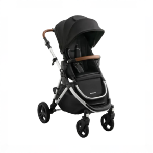 Mockingbird Single 3.0 Stroller, 2025, Silver with Penny Leather, Solid Black