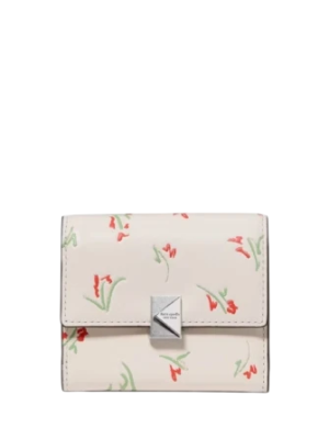 Kate Spade New York Deco Vibrant Buds Small Flap Wallet