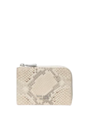 Kate Spade New York Snake Embossed Mini Zip Card Case