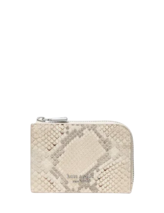 Kate Spade New York Snake Embossed Mini Zip Card Case