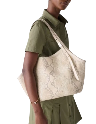 Kate Spade New York Spade Deco Snake Embossed Tulip Tote Bag - Image 2
