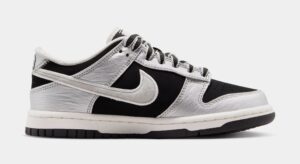 Dunk Low LV8 Grade School Lifestyle Shoes (Metallic Silver/Black)