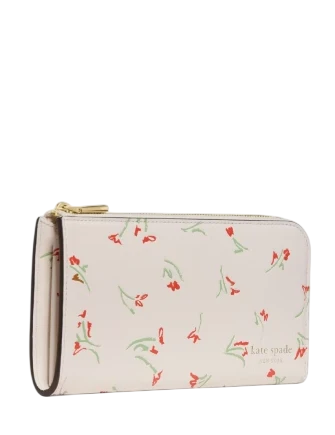 Kate Spade New York Devin Vibrant Buds Zip Around Continental Wallet - Image 2