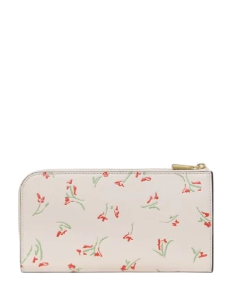 Kate Spade New York Devin Vibrant Buds Zip Around Continental Wallet - Image 4