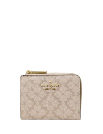 Kate Spade New York Spade Flower Small L-zip Wallet