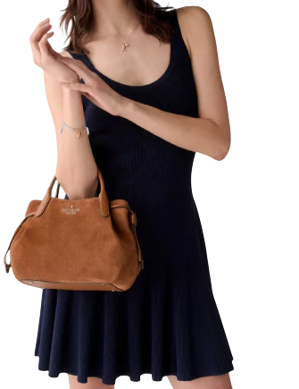 Kate Spade New York Dumpling Suede Small Satchel - Image 2