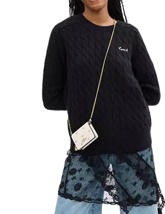 Coach Boxed Mini Wallet On A Chain With Star Print - Image 4