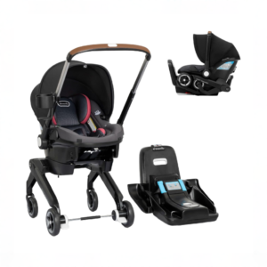 Evenflo Shyft Dual Ride Infant Car Seat Stroller Combo, 2024, Sylva Pink, with Carryall Storage