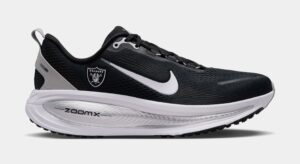NFL x Vomero 18 Las Vegas Raiders Mens Running Shoes (Black/White/Metallic Silver)