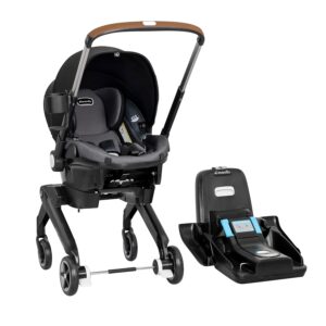 Evenflo Shyft Dual Ride Infant Car Seat Stroller Combo, Boone Gray, 2025, with Carryall Storage