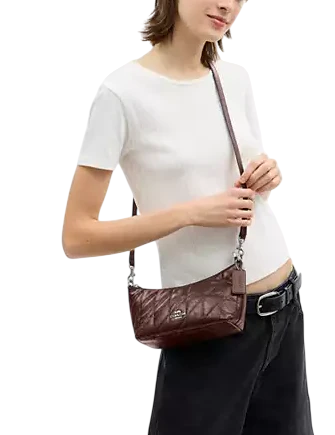 Coach Caitlin Shoulder Bag With Quilting - Image 3