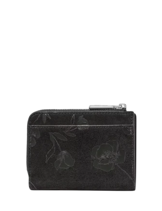Kate Spade New York Floral Suede Small L-zip Wallet - Image 2
