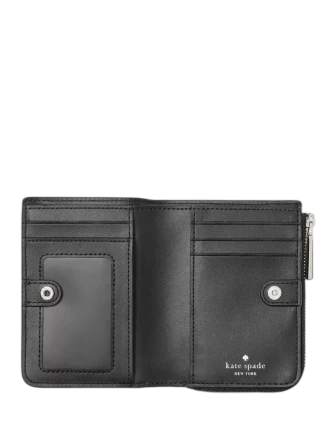 Kate Spade New York Floral Suede Small L-zip Wallet - Image 3