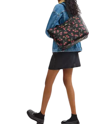 Coach City Tote Bag With Cherry Print - Image 4