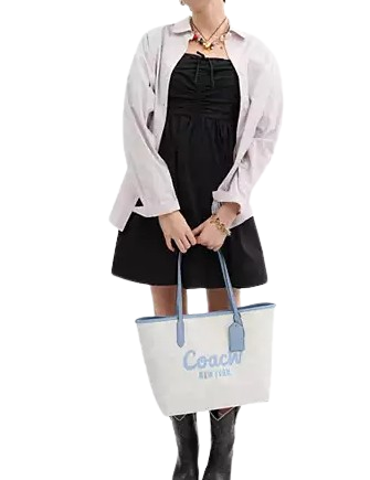 Coach City Tote Bag With Coach Graphic - Image 4
