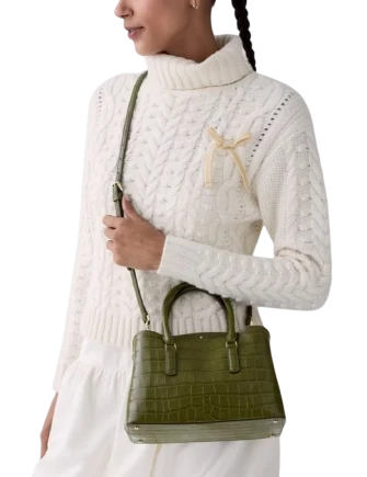 Kate Spade New York Thompson Street Croc Embossed Small Satchel Bag - Image 4