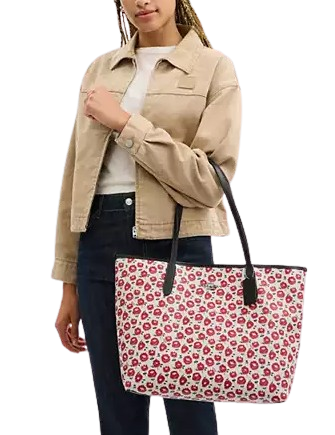 Coach City Tote Bag With Floral Print - Image 4