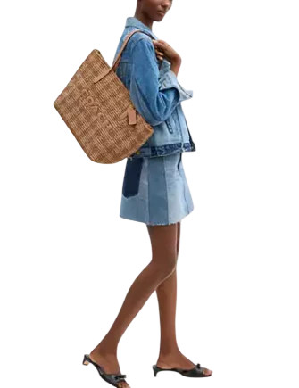 Coach City Tote Bag With Gingham Print - Image 2