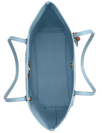 Coach City Tote Bag With Gingham Print And Charm - Image 3