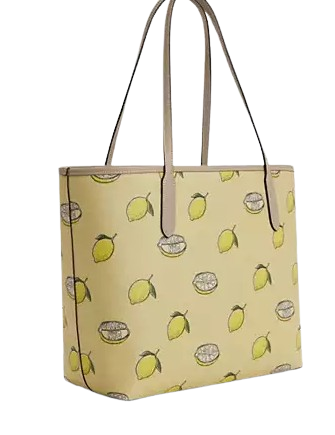 Coach City Tote Bag With Lemon Print - Image 3