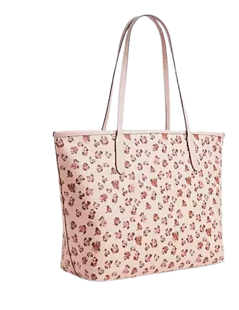 Coach City Tote Bag With Rose Print - Image 3