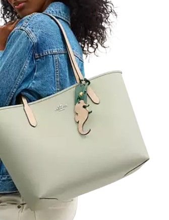 Coach City Tote Bag With Seahorse Charm - Image 2