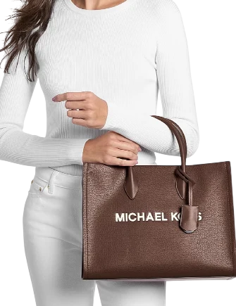 Michael Michael Kors Mirella Medium Pebbled Leather Tote Bag - Image 4