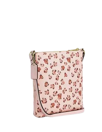 Coach Mini Rowan File Bag With Rose Print - Image 3