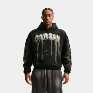 JA Spooky Pullover Mens Hoodie (Black)