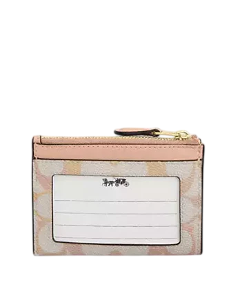 Coach Mini Skinny Id Case In Pretty Signature Canvas - Image 2