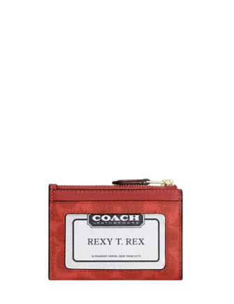 Coach Mini Skinny Id Case In Signature Canvas - Image 2