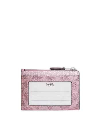 Coach Mini Skinny Id Case In Signature Canvas - Image 2