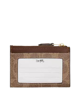 Coach Mini Skinny Id Case In Signature Canvas - Image 2