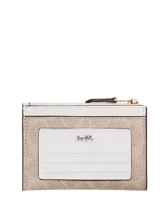 Coach Mini Skinny Id Case In Signature Canvas - Image 2