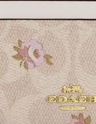 Coach Mini Skinny Id Case In Signature Canvas With Floral Print - Image 3